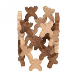 XManis 48 Bonshommes En Bois à Empiler Goki Nature -Point De Jouet 48 personnages a empiler goki nature 58717 1