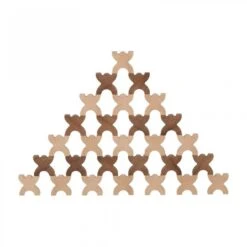 XManis 48 Bonshommes En Bois à Empiler Goki Nature