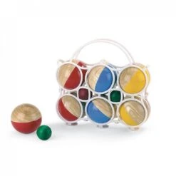 Jeu De Pétanque En Bois 6 Boules