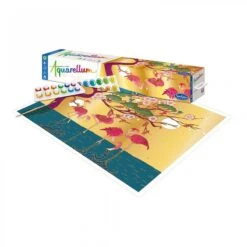 Aquarellum Géant - Paravent Flamants Roses