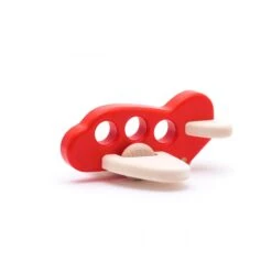 Avion En Bois - Rouge
