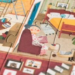 Puzzle Réversible Bienvenue à La Maison - 36 Pièces - Londji -Point De Jouet bienvenue a la maison 36 pieces 5