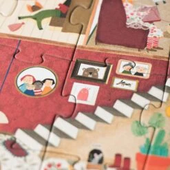 Puzzle Réversible Bienvenue à La Maison - 36 Pièces - Londji -Point De Jouet bienvenue a la maison 36 pieces 7