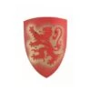 Bouclier En Bois Bergish Lion - Rouge