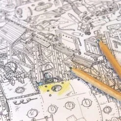 Grand Carnet De Coloriage - 24 Pages -Point De Jouet carnet de coloriage agent paper 2