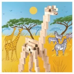 Kit Créatif Cloze Construction Girafe - 44 Pièces -Point De Jouet construction girafe cloze 4