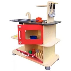 Cuisine îlot Central En Bois Naturel