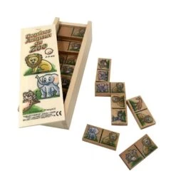 Dominos Des Animaux Du Zoo -Point De Jouet dominos animaux du zoo artisan du jura