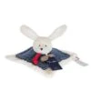 Doudou Lapin Plat En Coton Biologique - 25 X 25 Cm