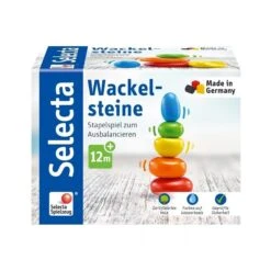 Galets En Bois Colorés -Point De Jouet galets en bois colores selecta 62009 2