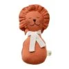 Doudou Grelot Lion Orange - Coton Biologique -Point De Jouet hochet coton biologique lion apunt barcelona