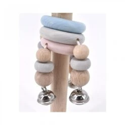 Hochet Musical En Bois Avec Clochettes -Point De Jouet hochet musical avec clochettes fabricant allemand 2