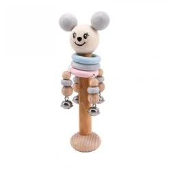 Hochet Musical En Bois Avec Clochettes