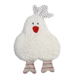 Hochet En Coton Biologique Poule Rouge