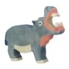 Hippopotame En Bois De Holztiger -Point De Jouet holztiger hippopotame 80160