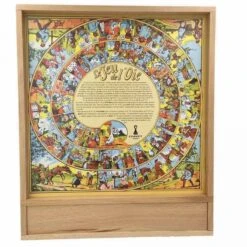 Jeu De L'oie Et Petits Chevaux En Hêtre -Point De Jouet jeu de l oie et petits chevaux artisan du jura 3 1