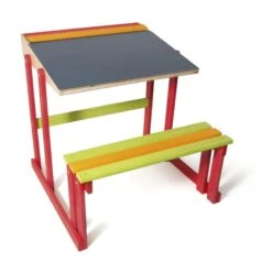 Bureau D'écolier En Bois Réversible