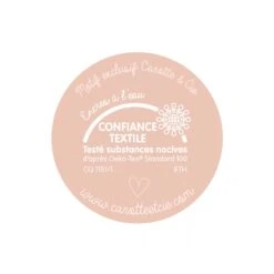 Doudou Plat Panthère En Coton Biologique -Point De Jouet logo oekotex carotte et cie 2