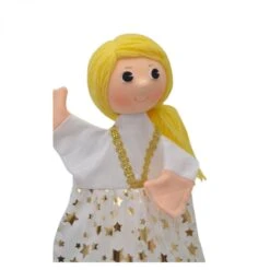 Marionnette Cendrillon Avec 2 Robes - 30 Cm -Point De Jouet marionnette cendrillon artisan tcheque 2