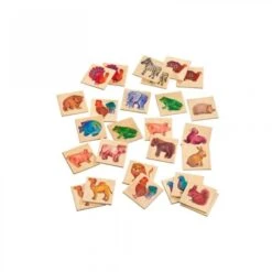 Mémo Zoo, Un Mémory En Bois -Point De Jouet memo zoo un memory en bois selecta 63008 3