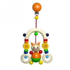 Mini Portique-Trapèze En Bois Chat