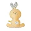 Gros Lapin Jaune -Point De Jouet moncalin doudou made in france gros lapin jaune pois gris