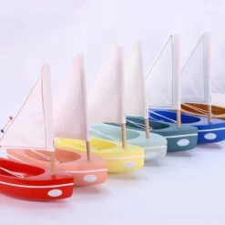 Thonier En Bois - Le Bâchi 17 Cm - Coque Vert Abysse -Tirot -Point De Jouet multi 6