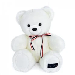 L'Ours Français - Lou Blanc - 35 Cm - Maïlou Tradition