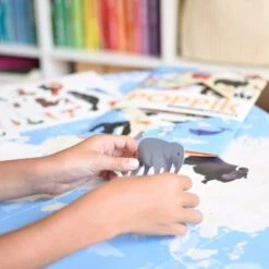 Poster Découverte En Stickers Poppik - Animaux Du Monde -Point De Jouet poppik stickers animaux du monde dis003 6