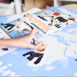 Poster Découverte En Stickers Poppik - Animaux Du Monde -Point De Jouet poppik stickers animaux du monde dis003 7