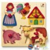 Puzzle En Bois De La Ferme -Point De Jouet selecta puzzle ferme