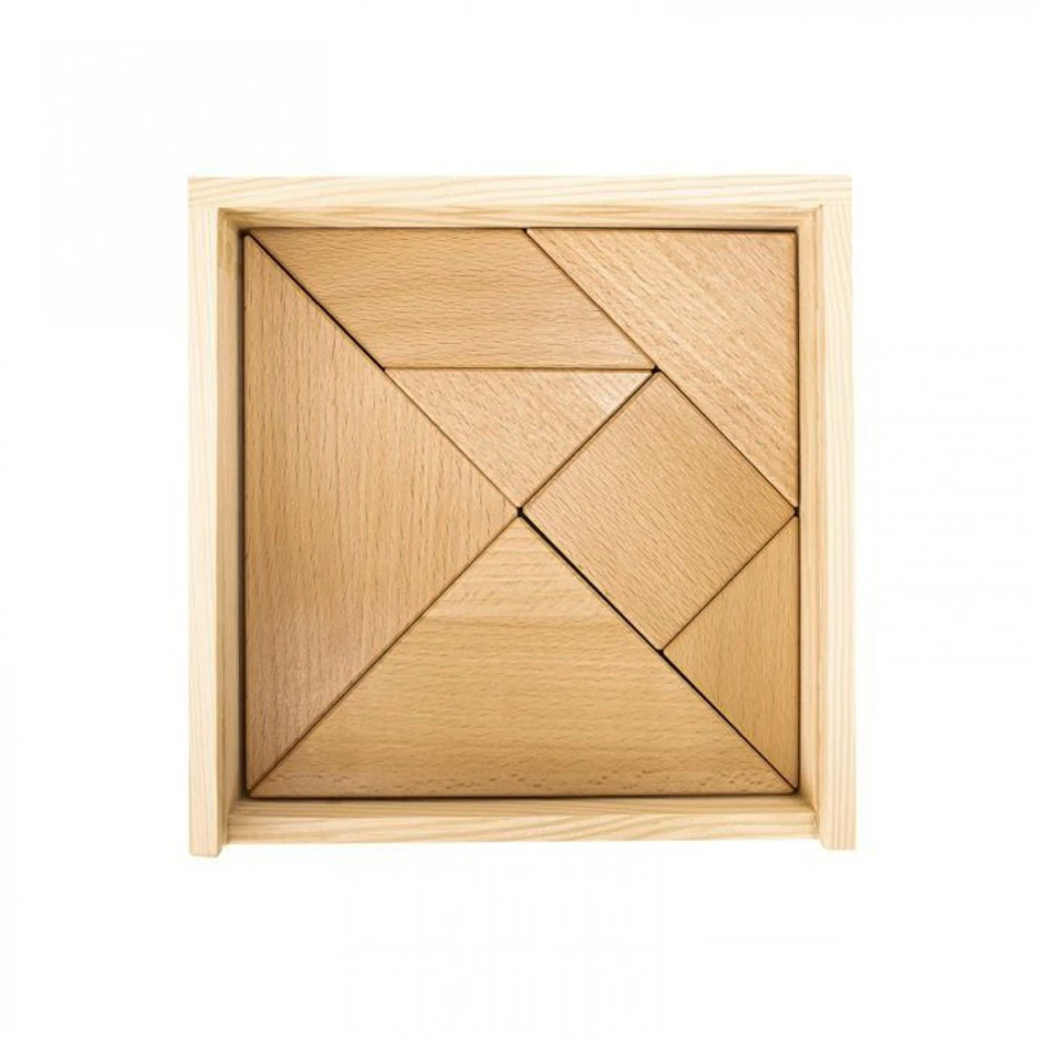 Grand Tangram En Bois Massif - Naturel 3 Grand Tangram En Bois Massif - Naturel