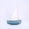 Thonier En Bois - Le Bâchi 17 Cm - Coque Vert Abysse -Tirot -Point De Jouet thonier bateau le bachi coque vert abysse tirot 1