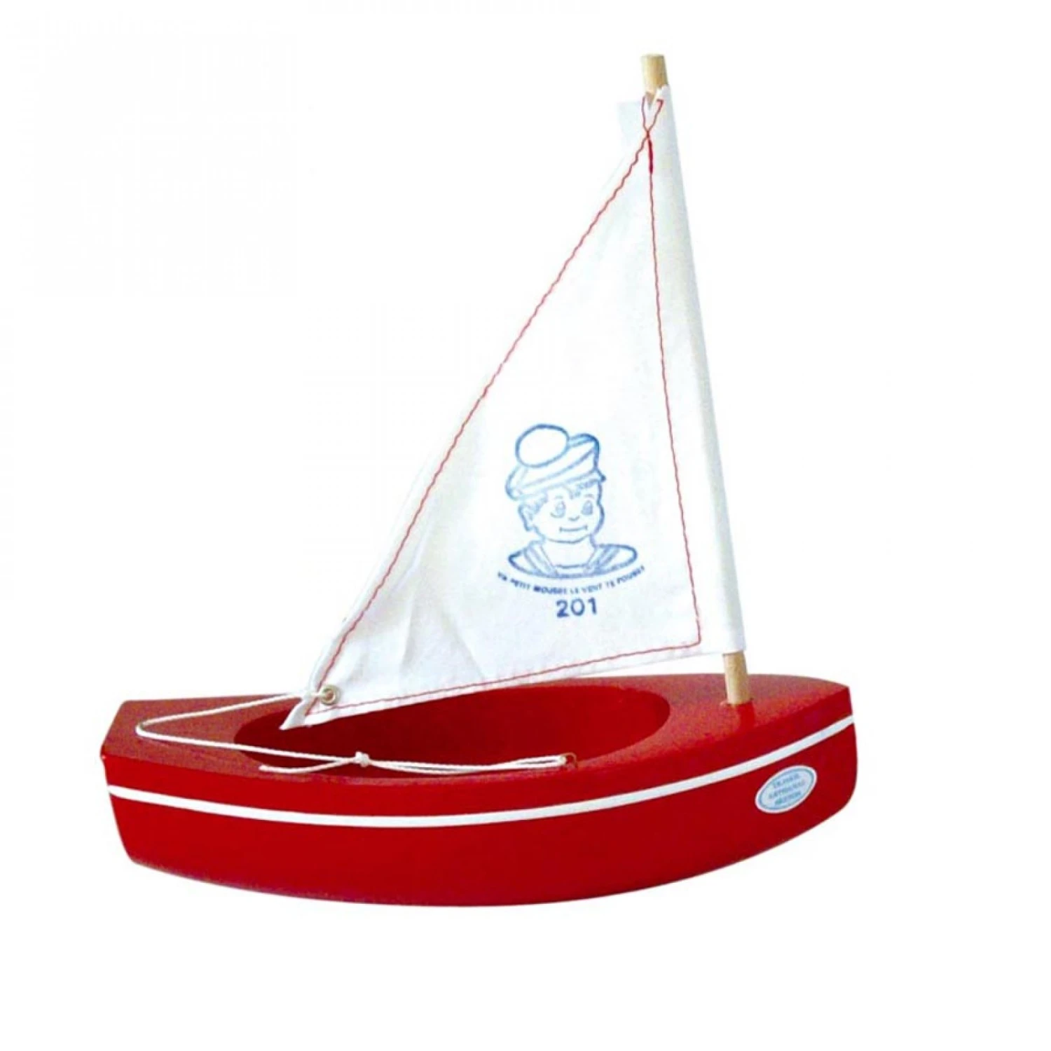 Thonier En Bois Petit Mousse Rouge 20 Cm 3 Thonier En Bois Petit Mousse Rouge 20 Cm