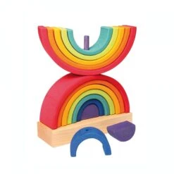 Tour Arc-en-ciel à Empiler De Grimm's -Point De Jouet tour arc en ciel grimms 11200 1