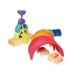 Tour Arc-en-ciel à Empiler De Grimm's -Point De Jouet tour arc en ciel grimms 11200 3