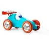 Vilac Voiture De Course à Traîner Turquoise/rouge -Point De Jouet vilac voiture de course a trainer turquoise rouge 2309b