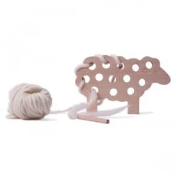 Woody Le Mouton Laine écrue -Point De Jouet woody le mouton jeu tricot lacage les jouets libres 4